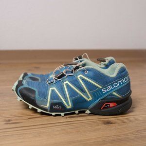 Salomon Speedcross 3 Trail Running Shoes Size 7.5 Blue